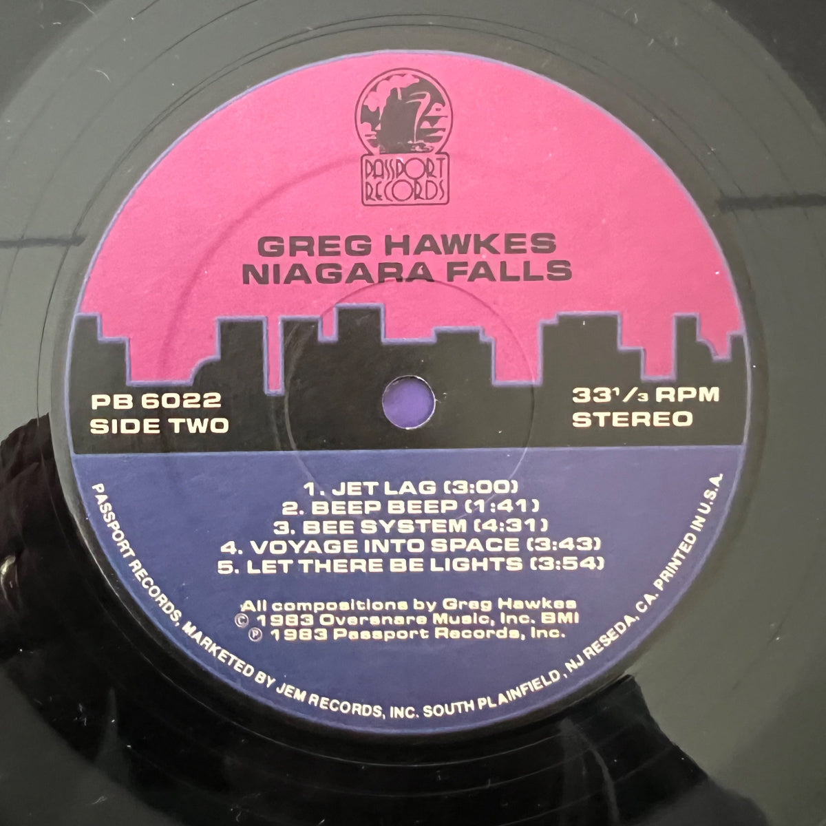 Greg Hawkes - Niagara Falls / 1. US Press. 1983 - (M-/VG+)