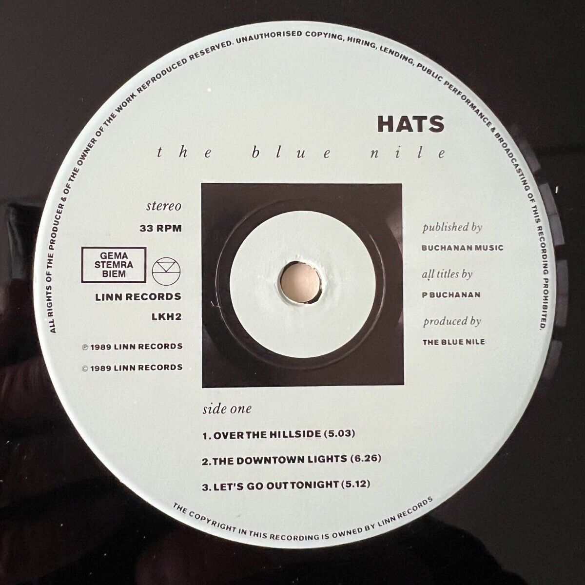 Blue Nile - Hats / LP - 1re édition européenne 1989 - (M-/VG++)