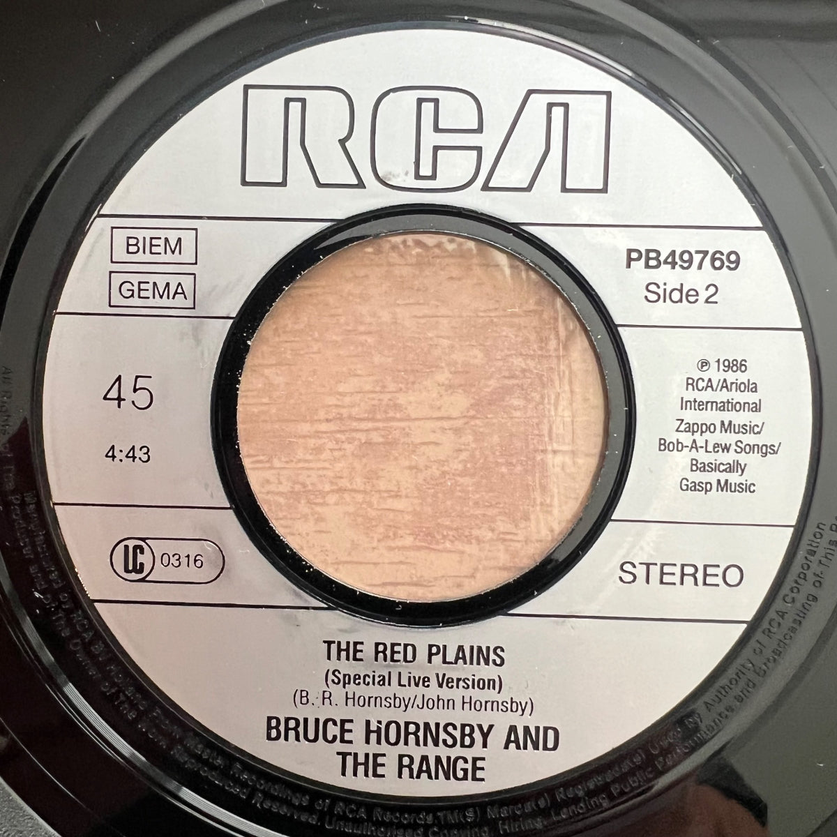 Bruce Hornsby & The Range - Mandolin Rain / 1. D-Press. 1987 - (M-/M-)