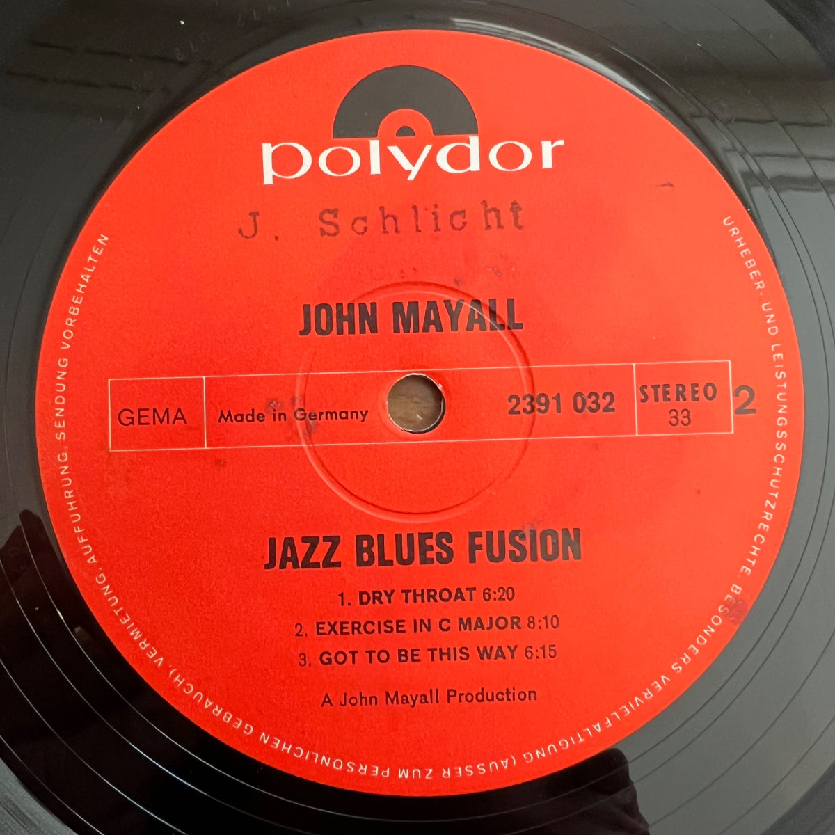 John Mayall - Jazz Blues Fusion / 1. D-Press. 1972 - (VG++/VG++)