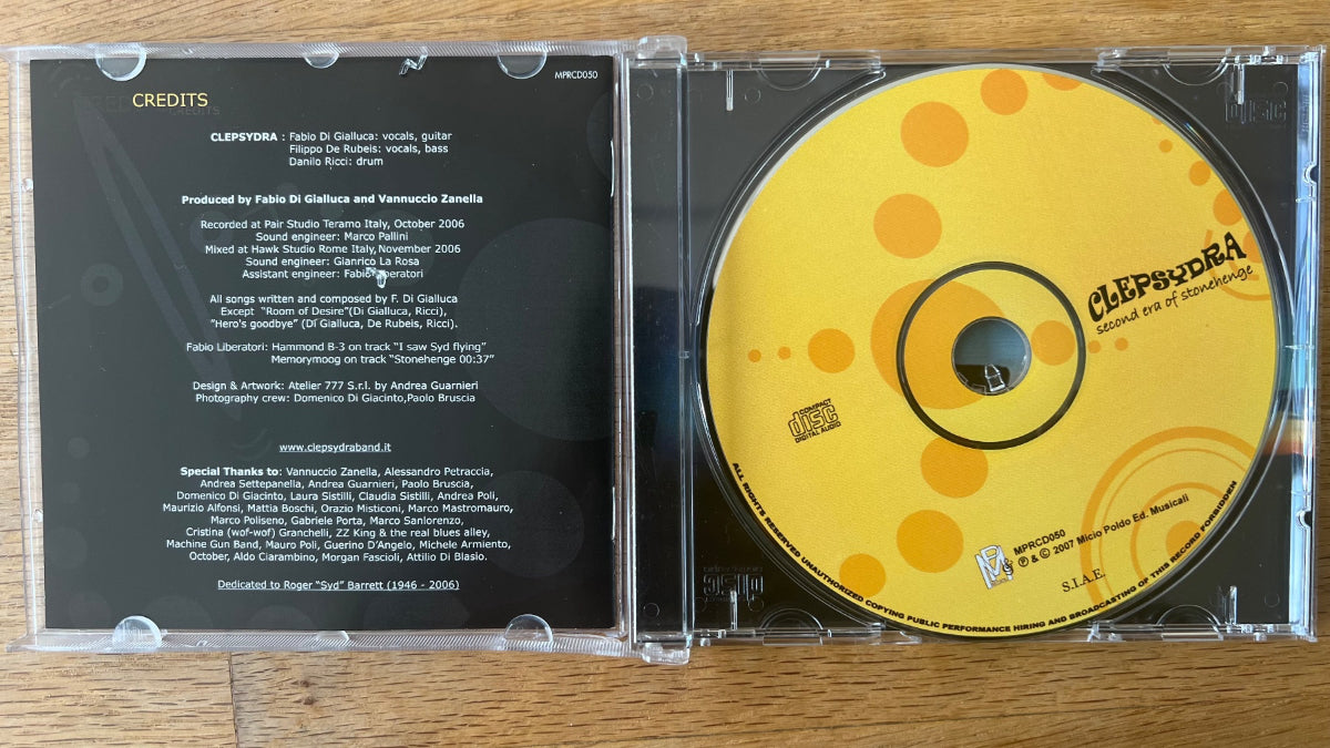 Clepsydra - Second Era Of Stonehenge / CD - 1- Italy-Press. 2007 - (M-/M-)