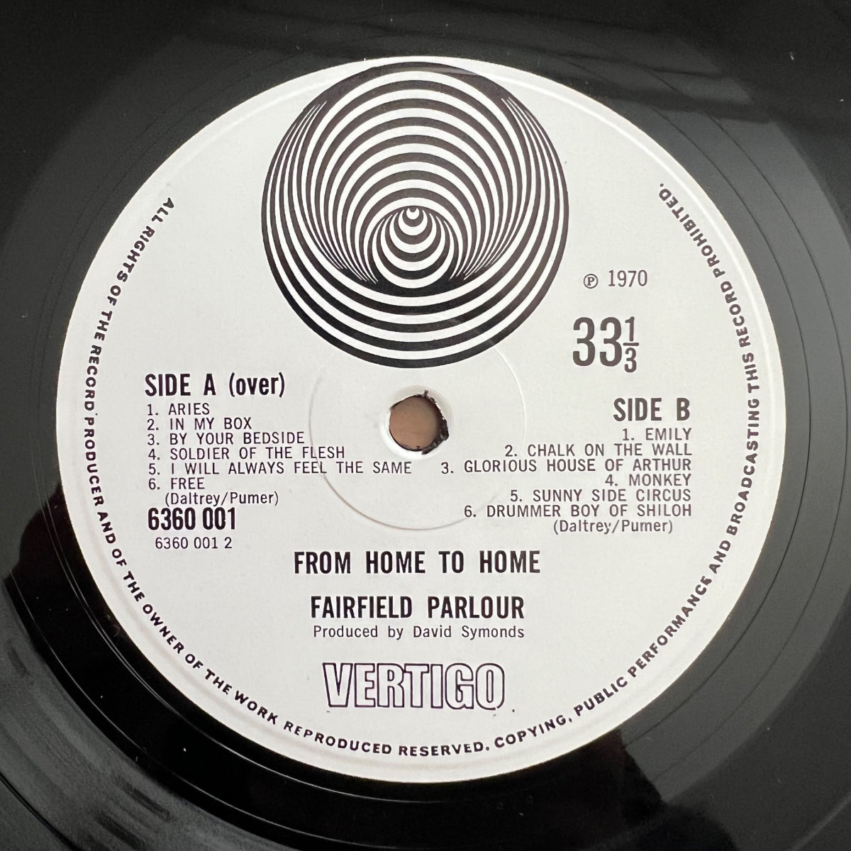 Fairfield Parlour - From Home To Home / 1. UK-Press. 1970 - (M-/VG+)