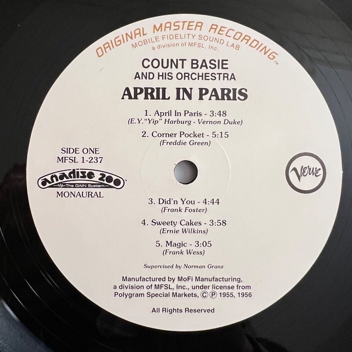 Count Basie - April In Paris / Audiophile MFSL 1995 - (Mint)