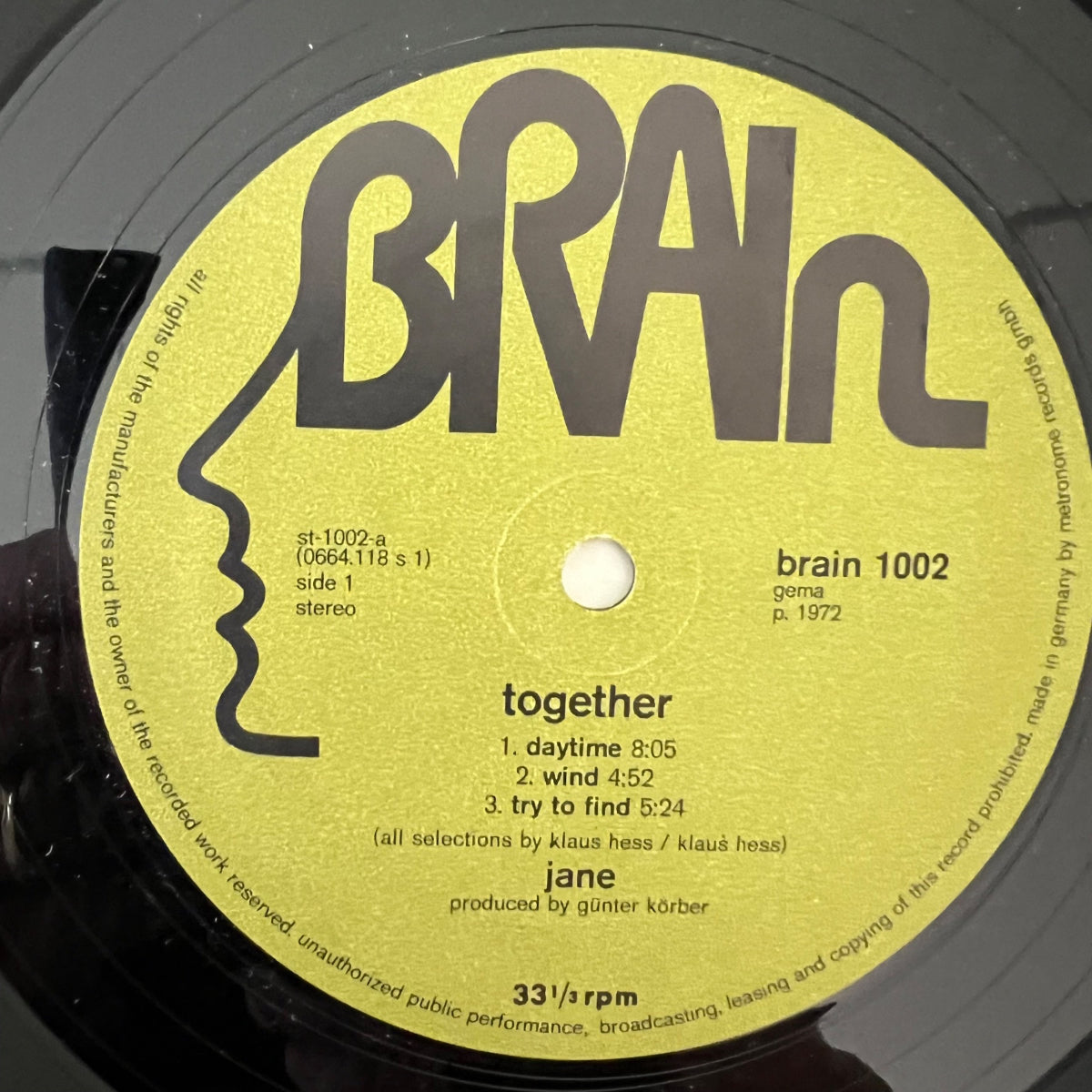 Jane - Together / German Press. 1972 - (M-/VG++)