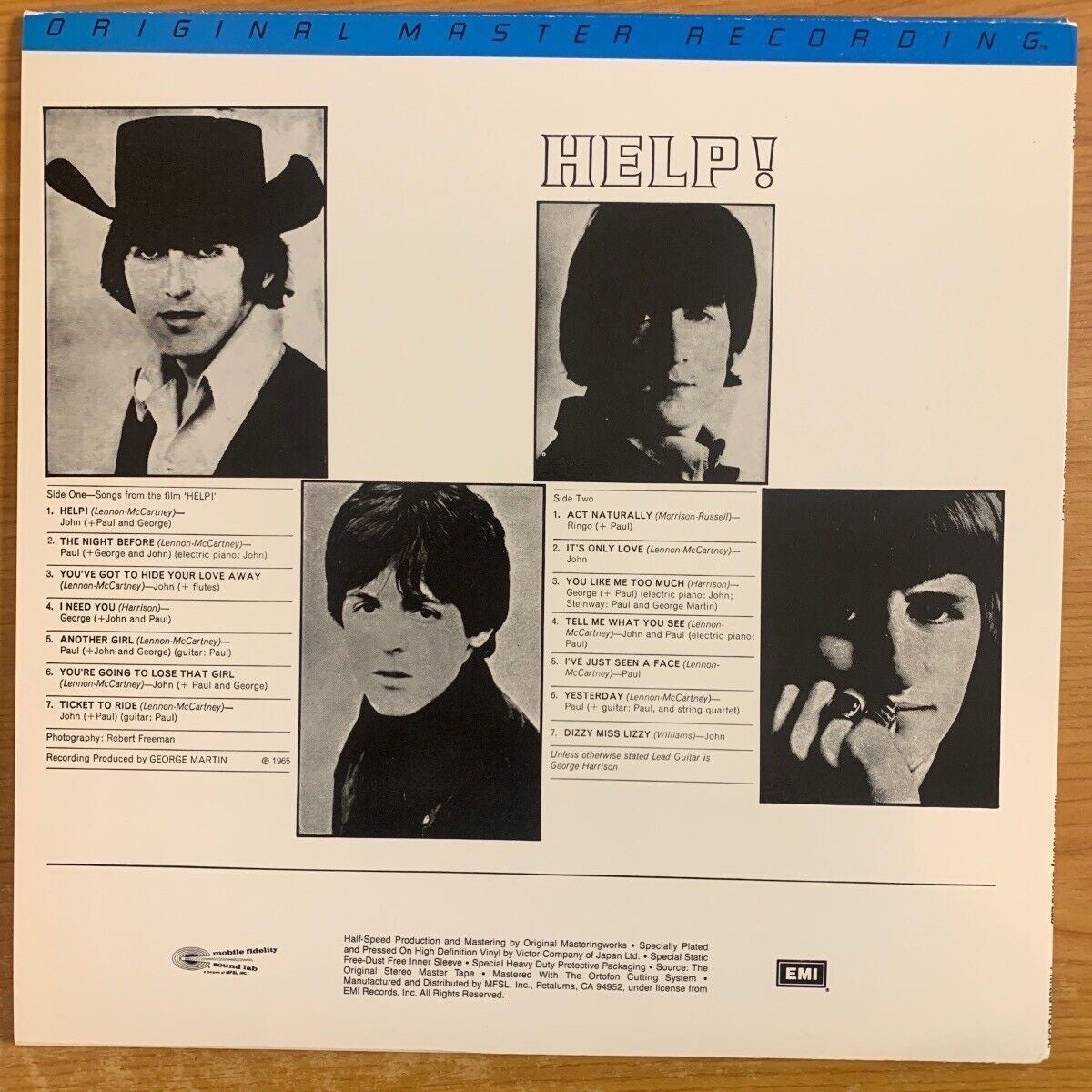 Beatles - Help! / Audiophile MFSL 1985 - (VG++/M-)
