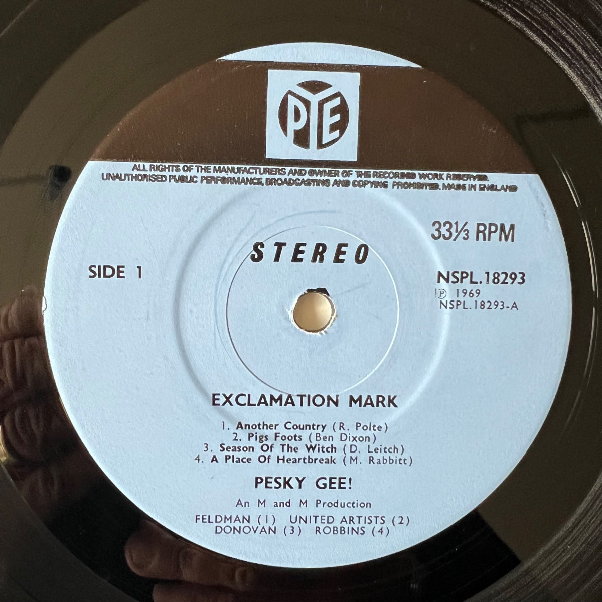 Pesky Gee - Exclamation Mark / 1. UK-Press. 1969 - (VG++/VG+)