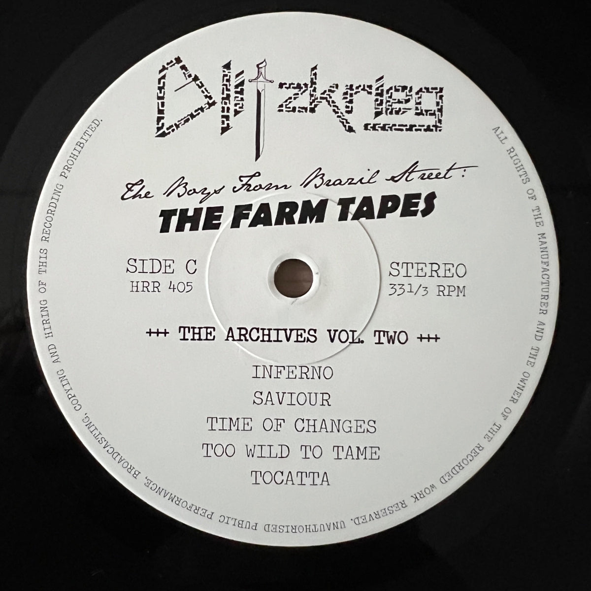 Blitzkrieg - Les Garçons de la rue du Brésil../ 1. D-Press. 2015 - (Mint / M-)