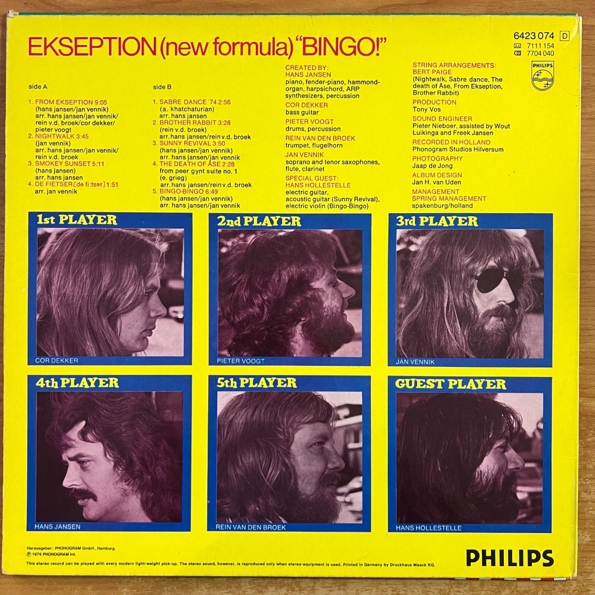 Ekseption - Bingo / 1. D-Press. 1974 - (M-/M-)