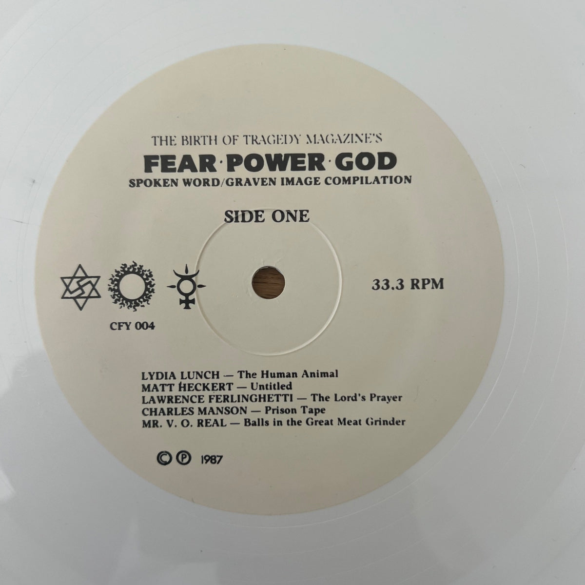 Various - The Birth Of Tragedy Magazine's Fear / 1. US-Press. 1987 - (M-/VG++)