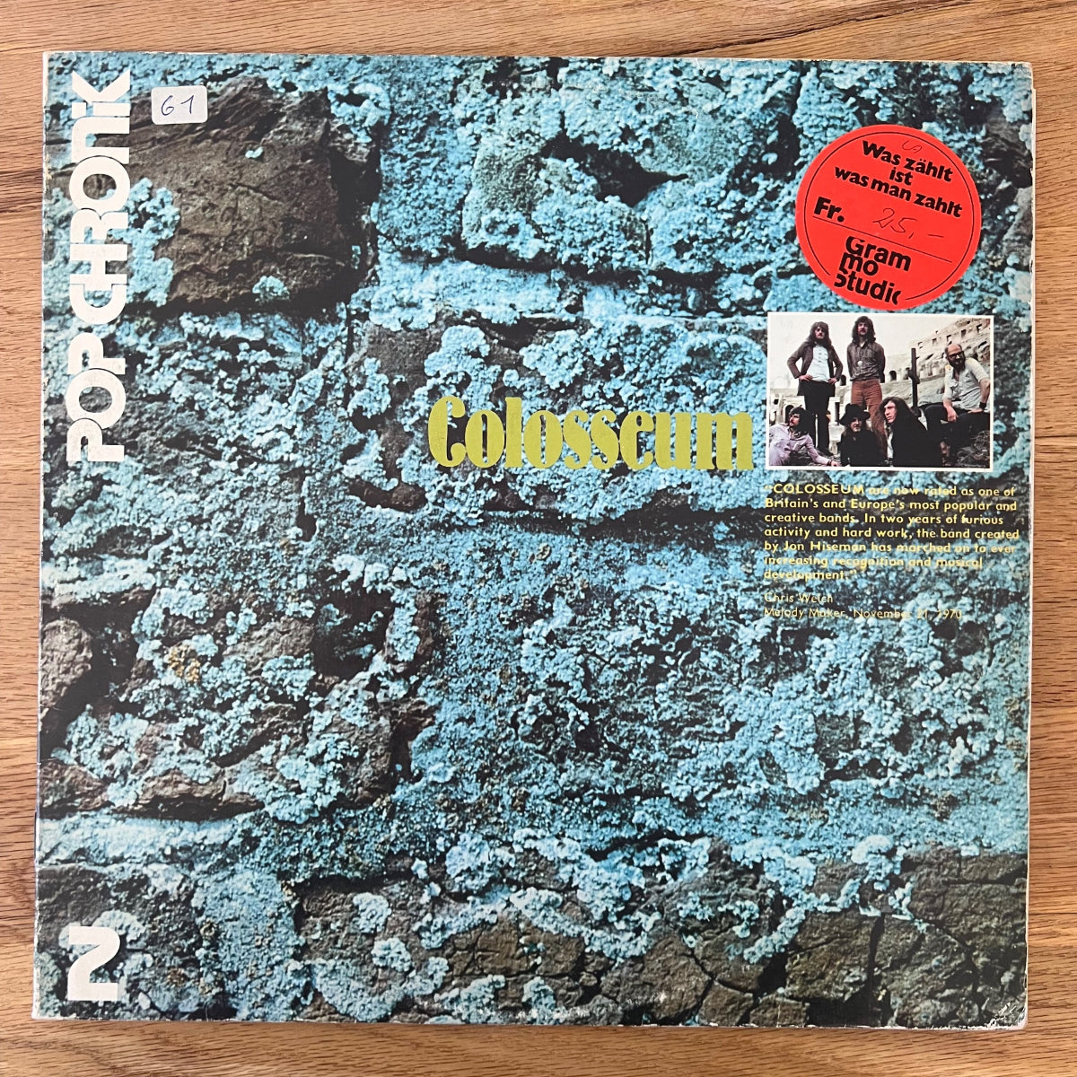 Colosseum - Pop Chronicle / 2 LP - D-Press. 1973 - (M-/VG+)