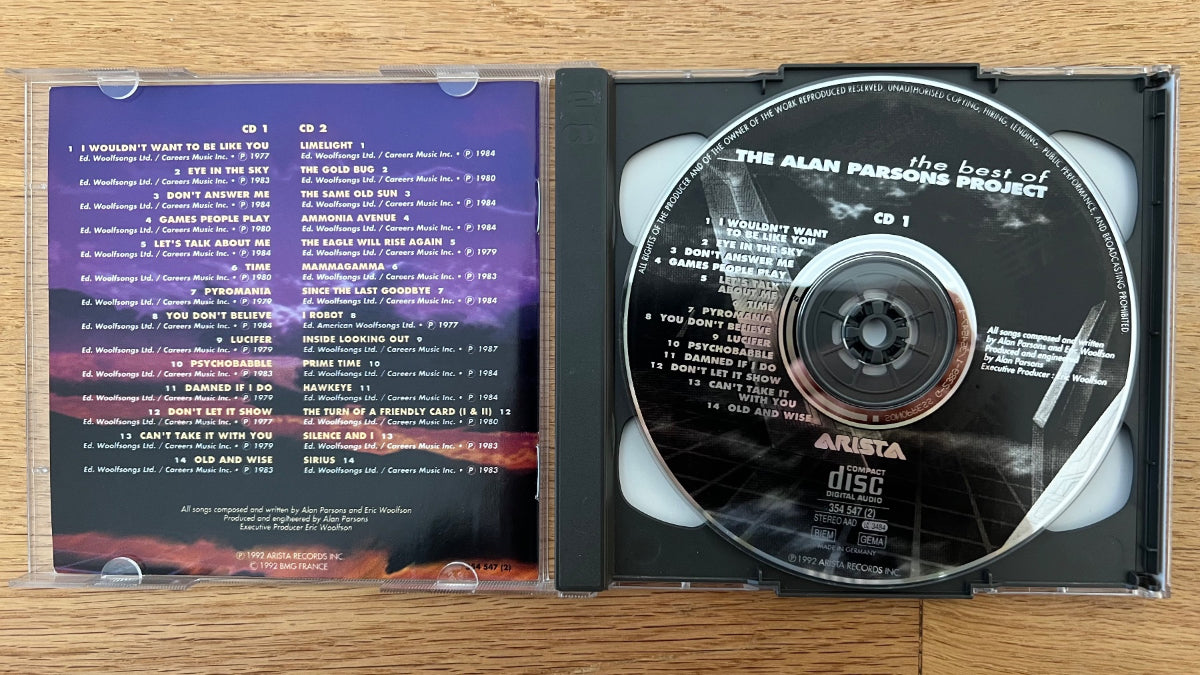 Alan Parsons Project - The Best Of / 2 CD - 1st D-Press. 1992 - (M-/M-)