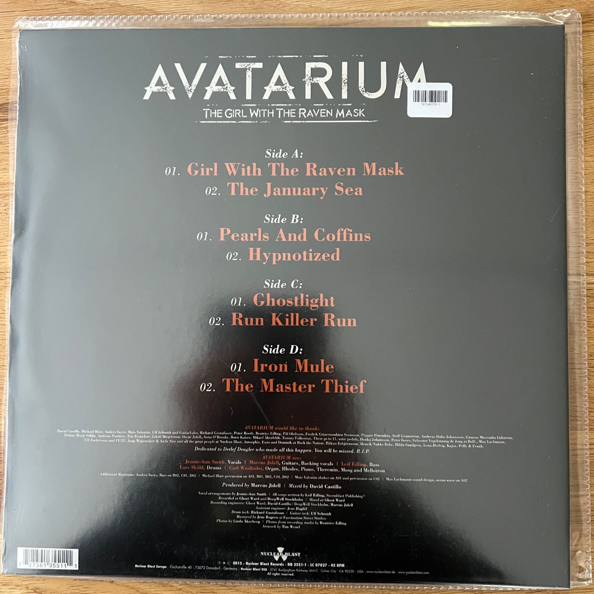 Avatarium - The Girl With The Raven Mask / 1. EU-Press. 2015 - (Mint/Sealed)