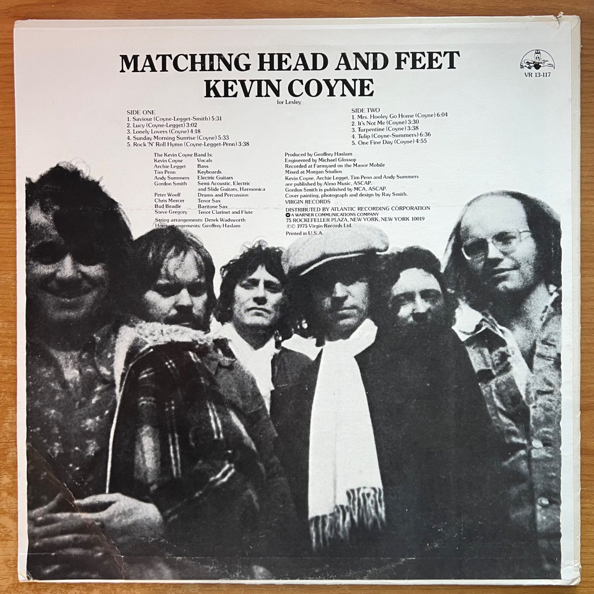 Kevin Coyne - Matching head And Feet / 1. US-Press. 1975 - (M-/VG++)