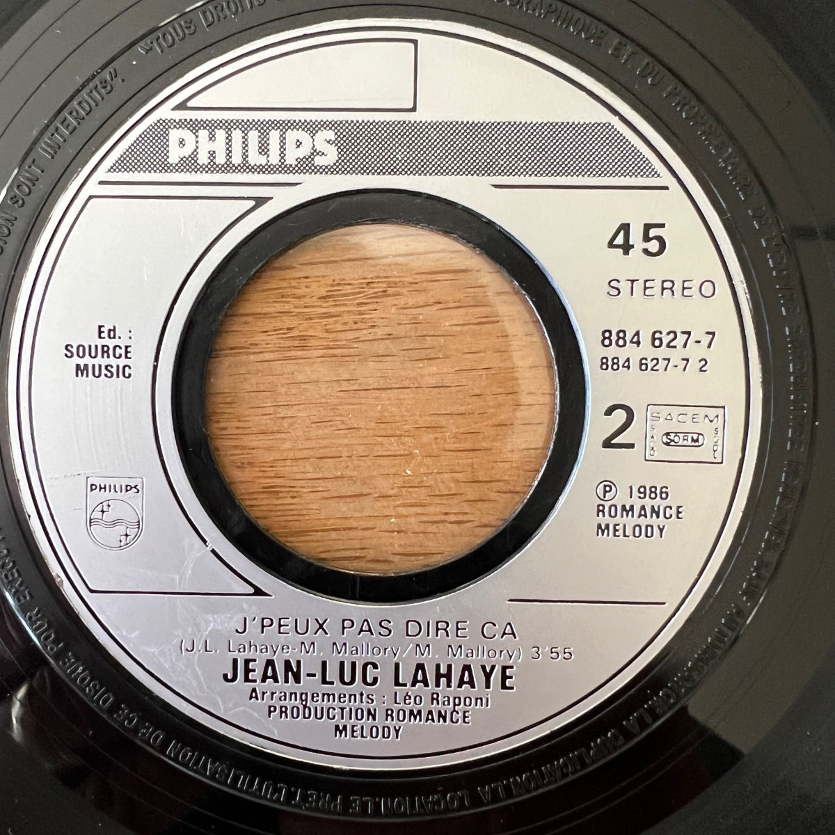 Jean-Luc Lahaye - Lettre A La Vieille / 1. France 1986 - (M-/M-)