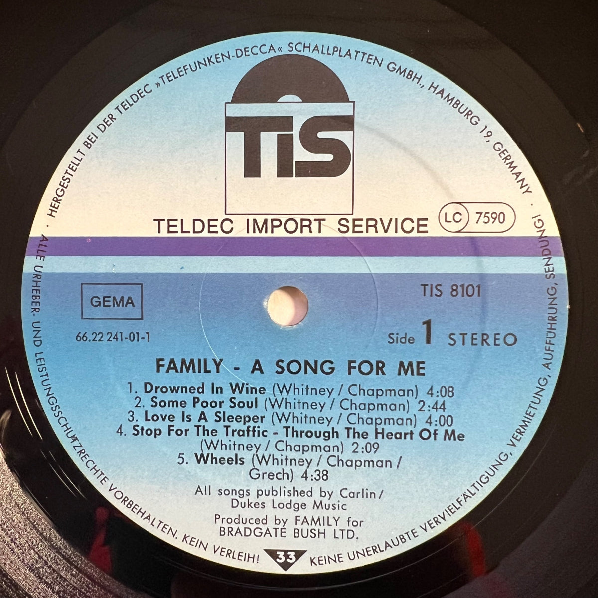Family - A Song For Me / D-Press. RE von 1970 - (M-/VG+)