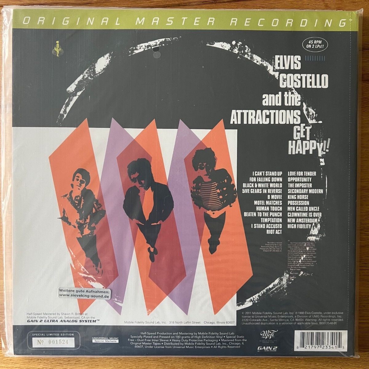 Elvis Costello - Get Happy ! // 2 LPs - Audiophile MFSL 2011 - (Mint & Sealed)