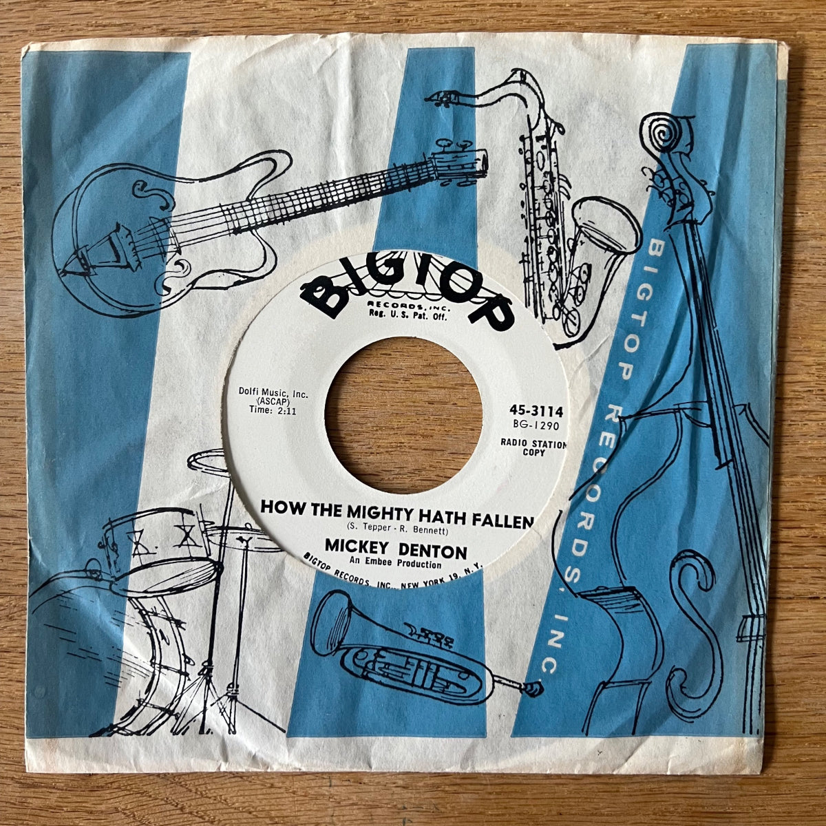 Mickey Denton - Tell Her / US Promo 1962 - (VG++/VG+)