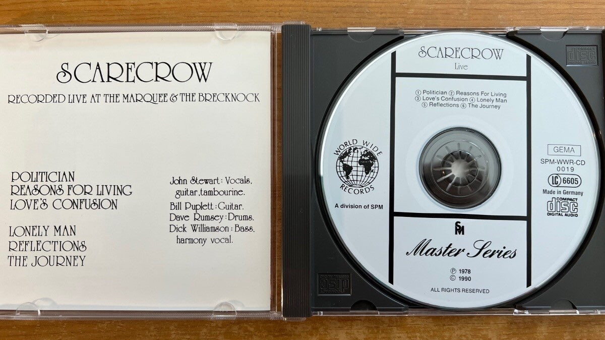Scarecrow - Live // CD - 1st German Pres. 1990 on CD - (M-/M-)