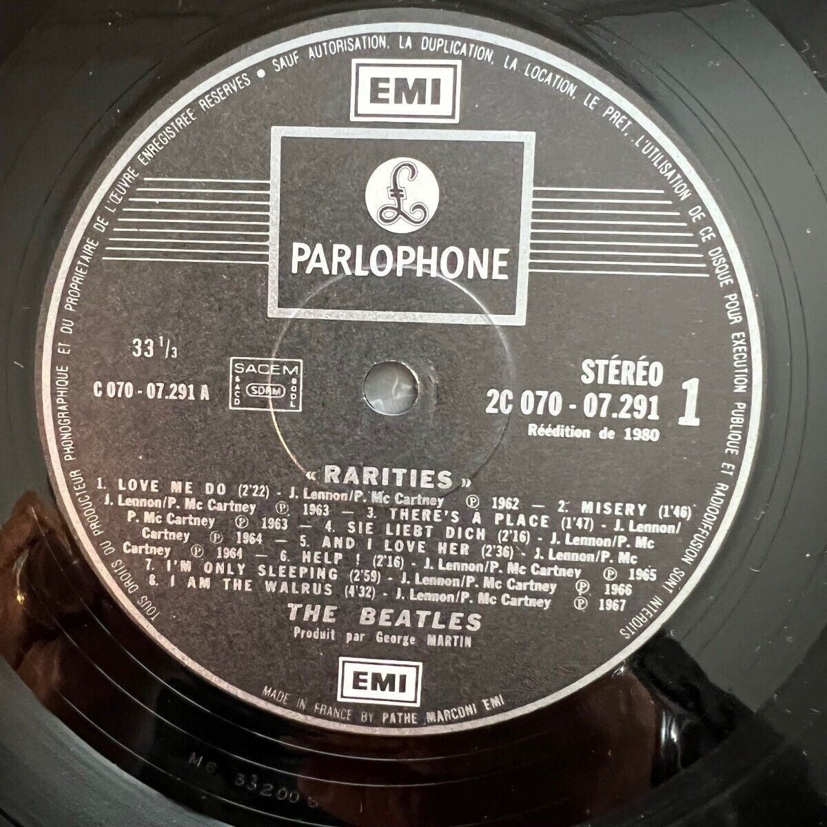 Beatles - Rarities / 1. France-Pressing 1980 - (M-/M-)