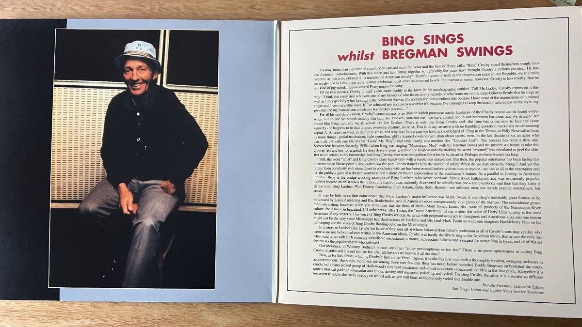 Bing Crosby & Buddy Bregman - Bing Sings.. / Audioph. MFSL 1996 - (M-/M-)