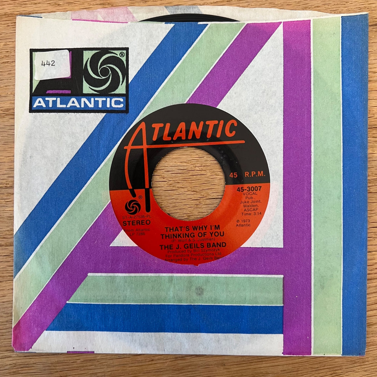 J. Geils Band - Did You No Wrong / 1ère édition américaine. 1973 - (M-/VG++)