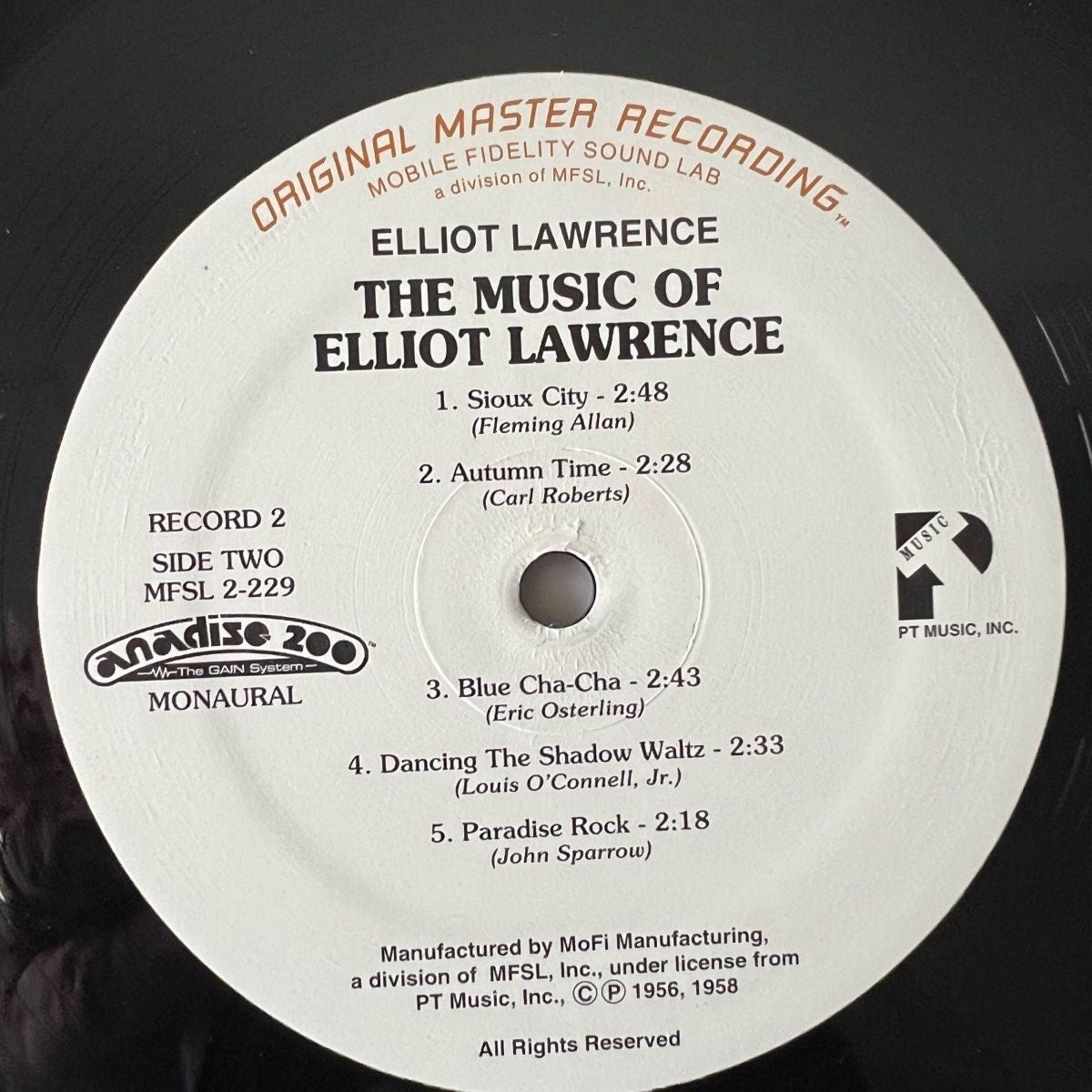 Elliot Lawrence - The Music Of Elliot Lawrence / 2 LP - MFSL-Press. 1995 - (Mint)