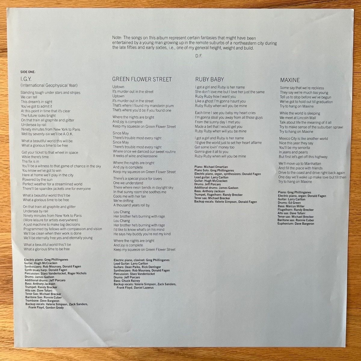 Donald Fagen - The Nightfly / Audiophile MFSL-Press. 1983 - (M-/