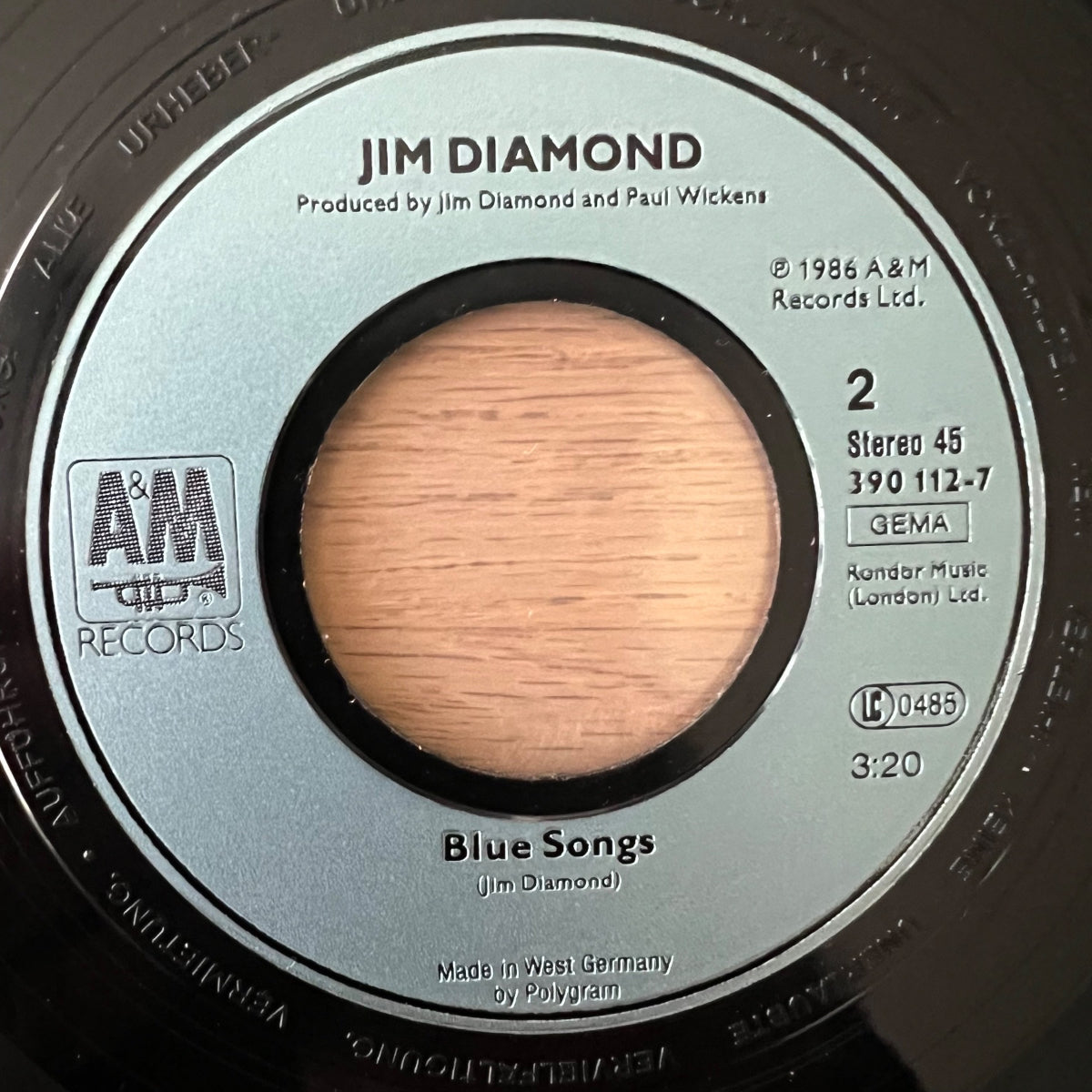 Jim Diamond - Young Love / 1. D-Press. 1986 - (VG++/VG+)