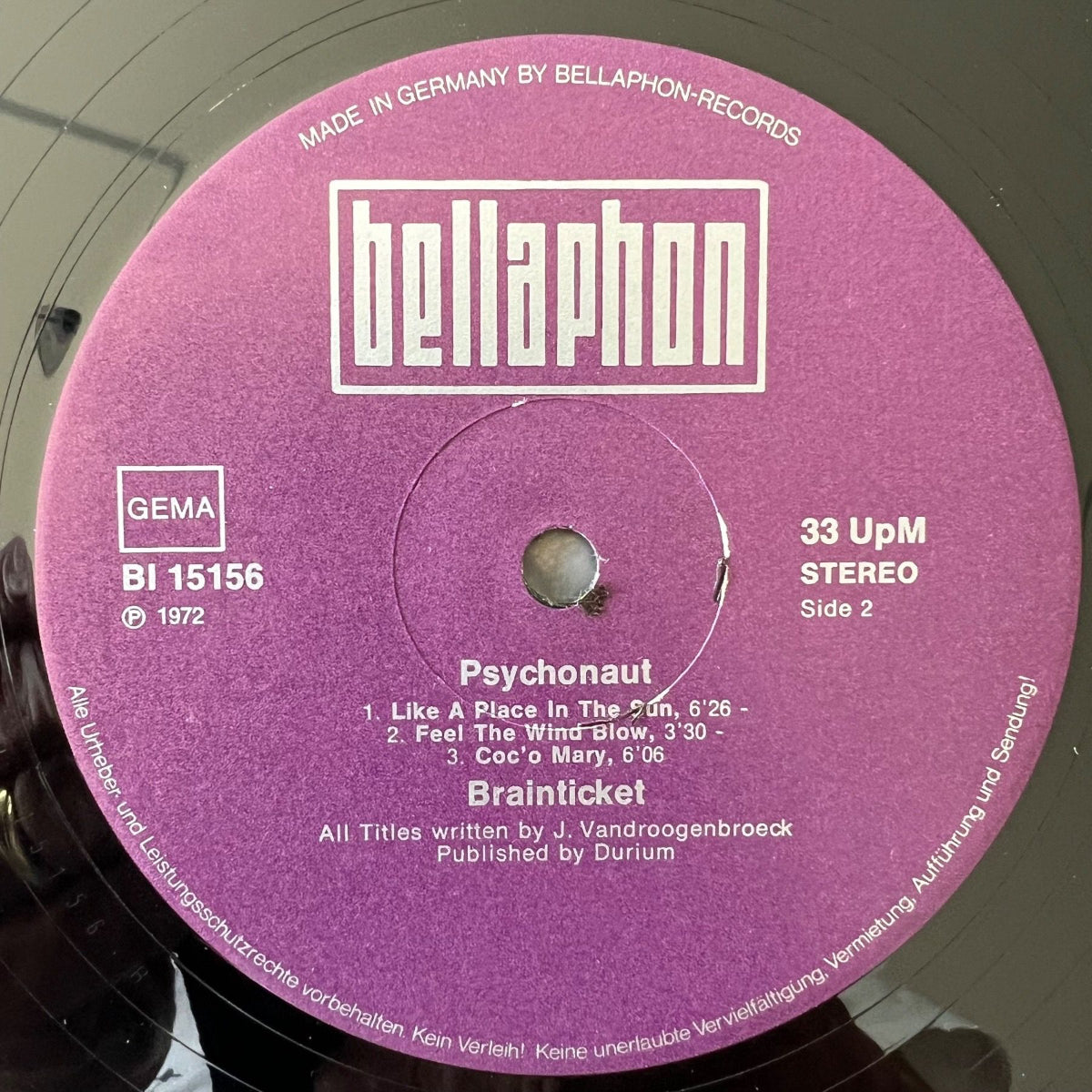 Brainticket - Psychonaut / D-Press. 1976 - (M-/M-)
