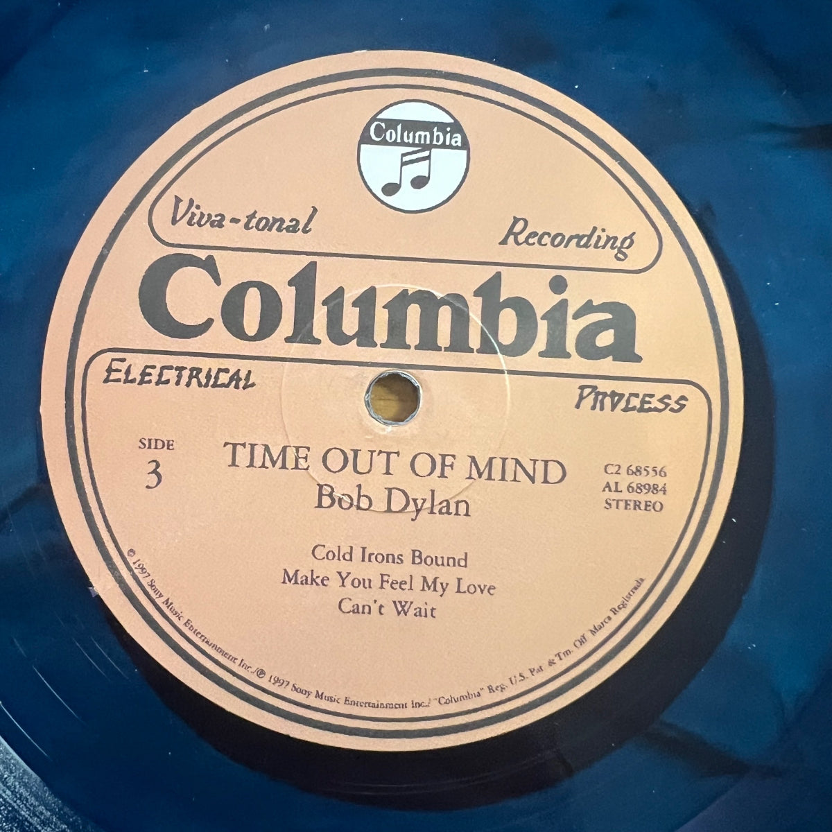 Bob Dylan - Time Out Of Mind / 2 LP - Pressage européen 2011 - Vinyle bleu - (M-/M-)
