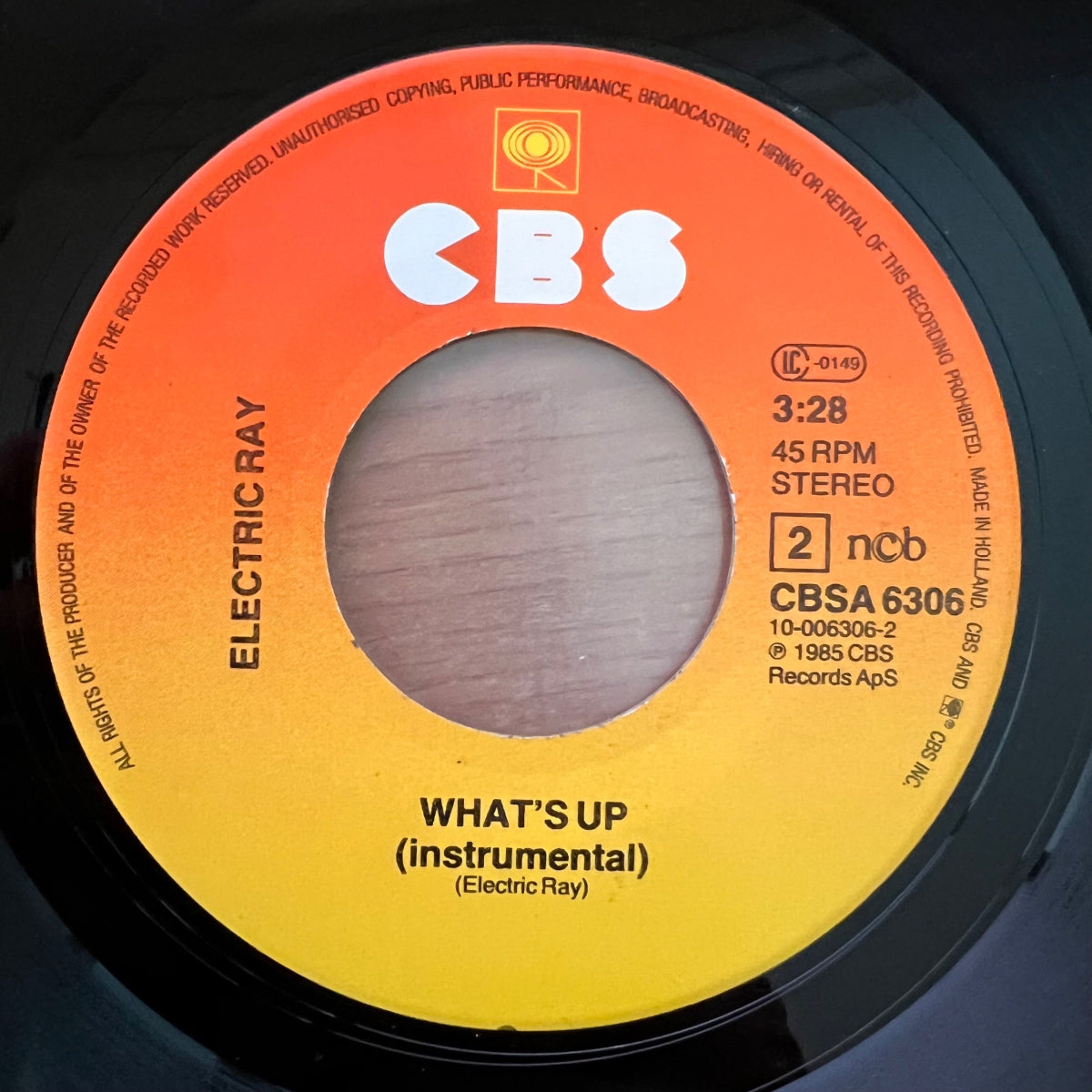 Electric Ray - What's Up? / 1ère édition néerlandaise. 1985 - (M-/VG++)