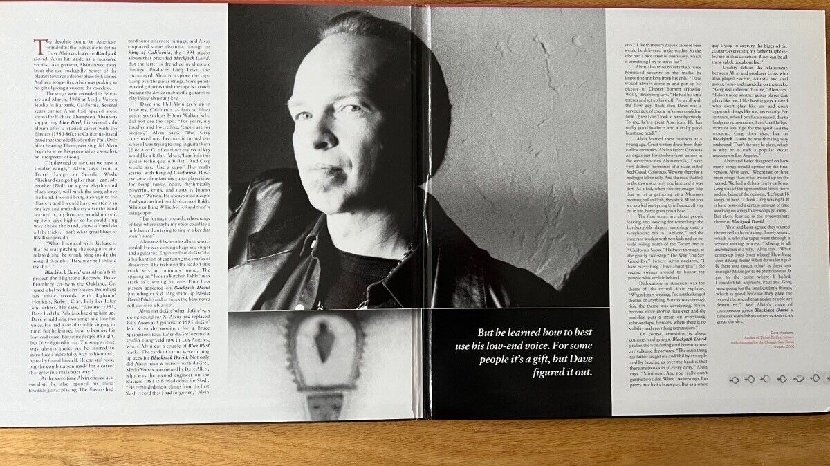 Dave Alvin - Blackjack David / 2 LP - Audiophile MFSL 2006 - (M-/M-)