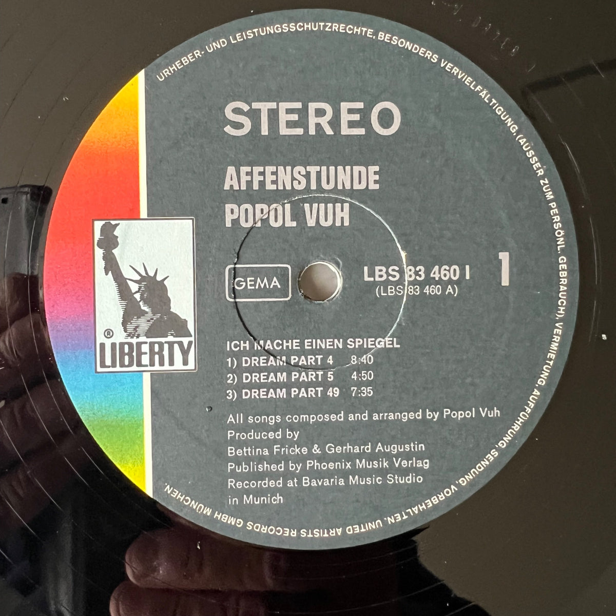 Popol Vuh - Monkey Hour / 1. D-Press. 1970 - (VG++/VG++)