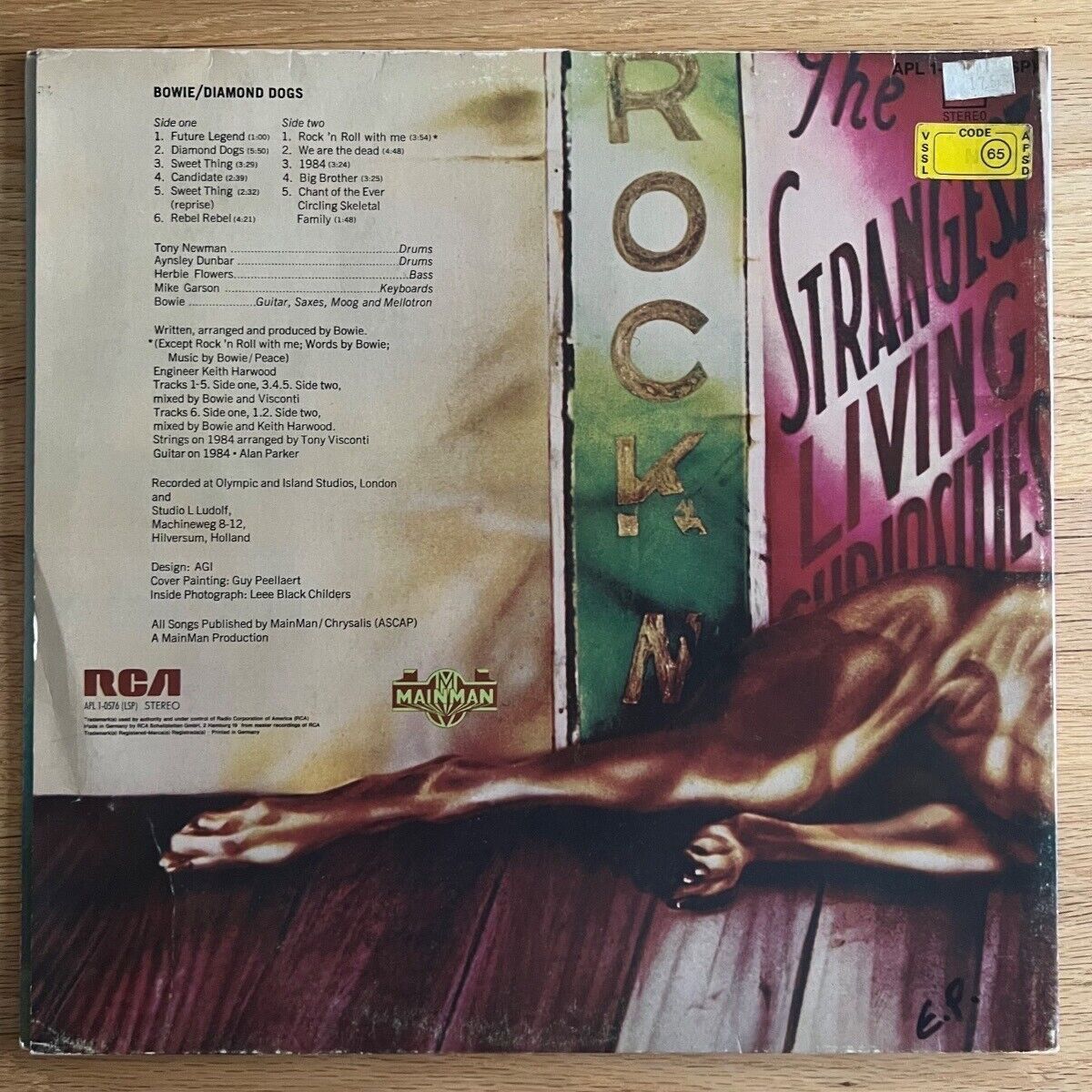 David Bowie - Diamond Dogs / 1st D-Pressing 1974 - (VG++/VG+)