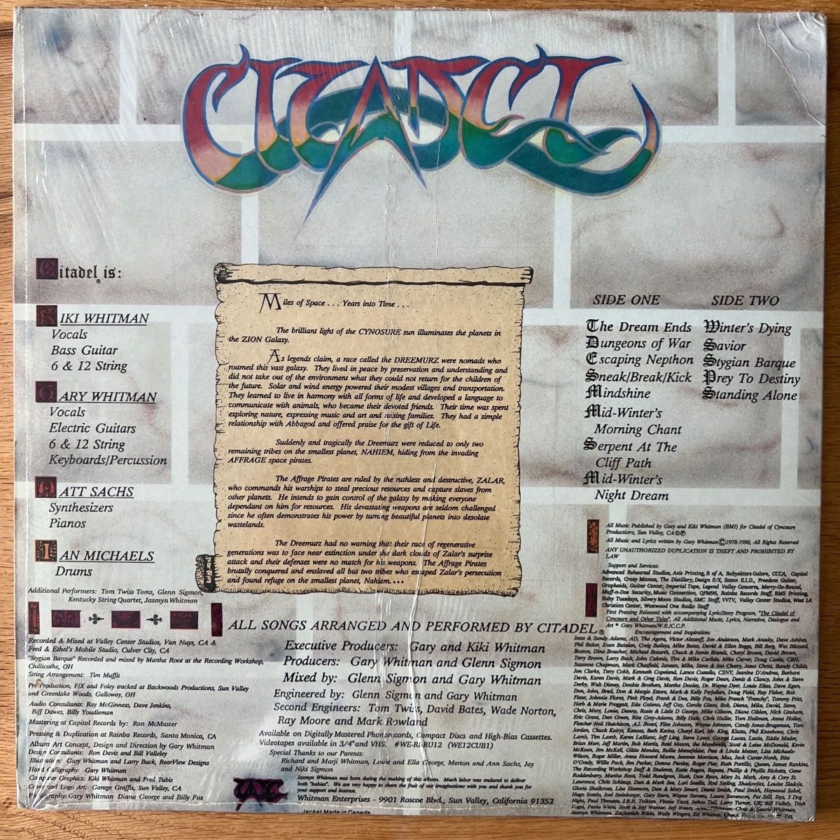 Citadel - The Citadel Of Cynosure & Other Tales / 1. US-Press. 1990 - (M-/M-)
