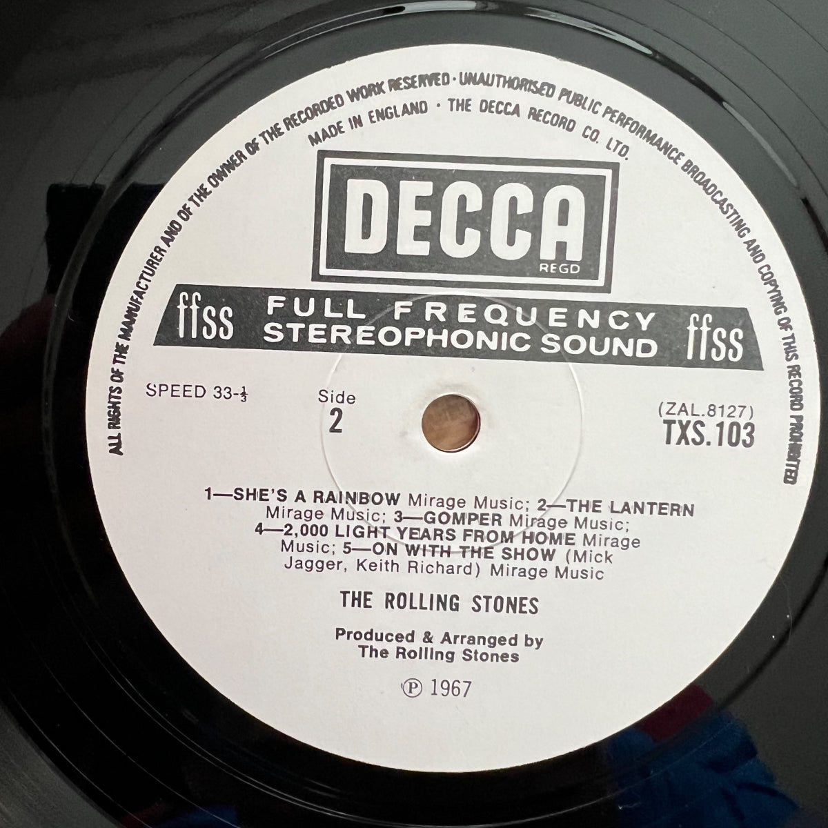 Rolling Stones - Their Satanic Majesties Request / UK 1973 - White Label - (VG++/VG++)