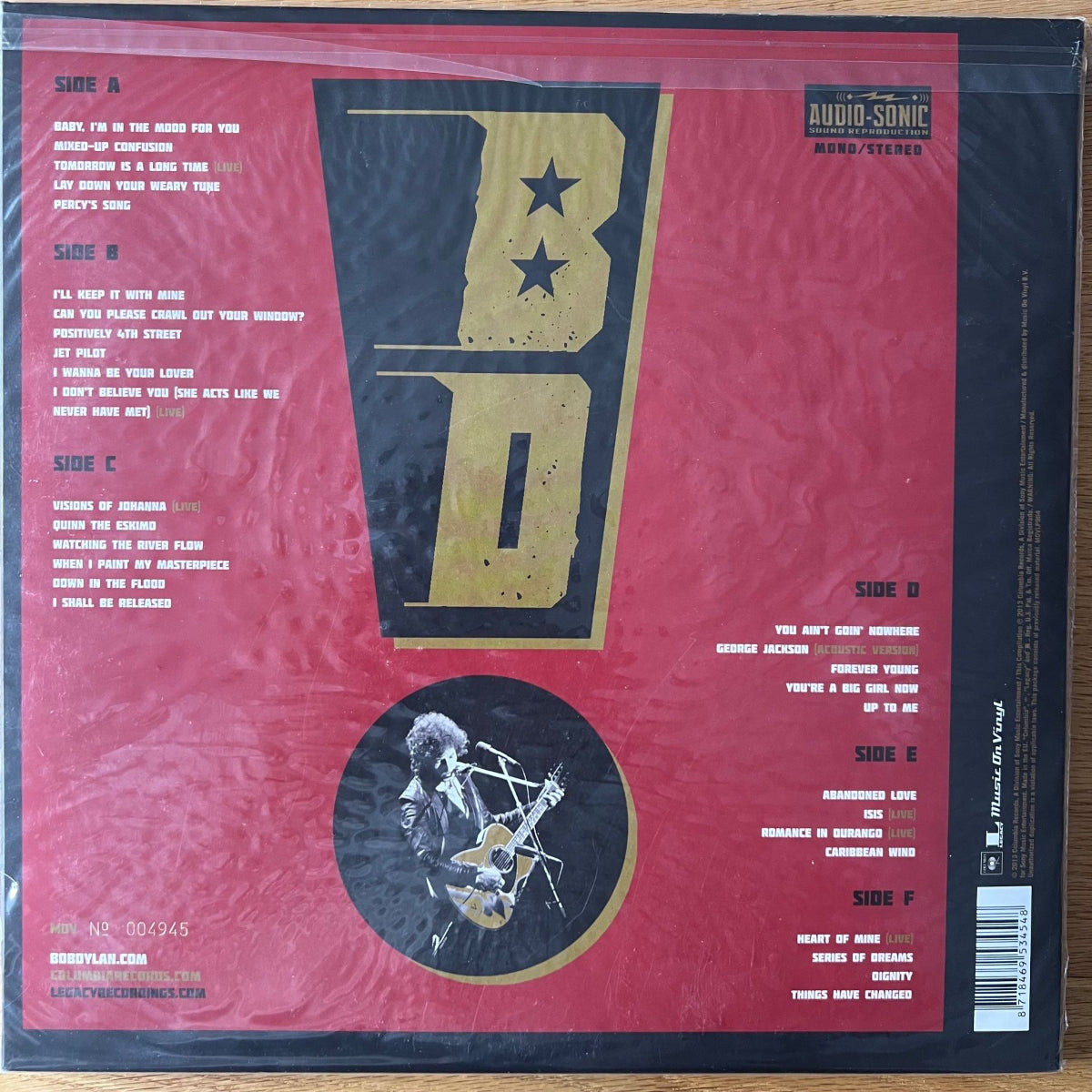 Bob Dylan - Side Tracks / 3 LP - Pressage européen 2013 - Pressage audiophile - (Neuf et scellé)