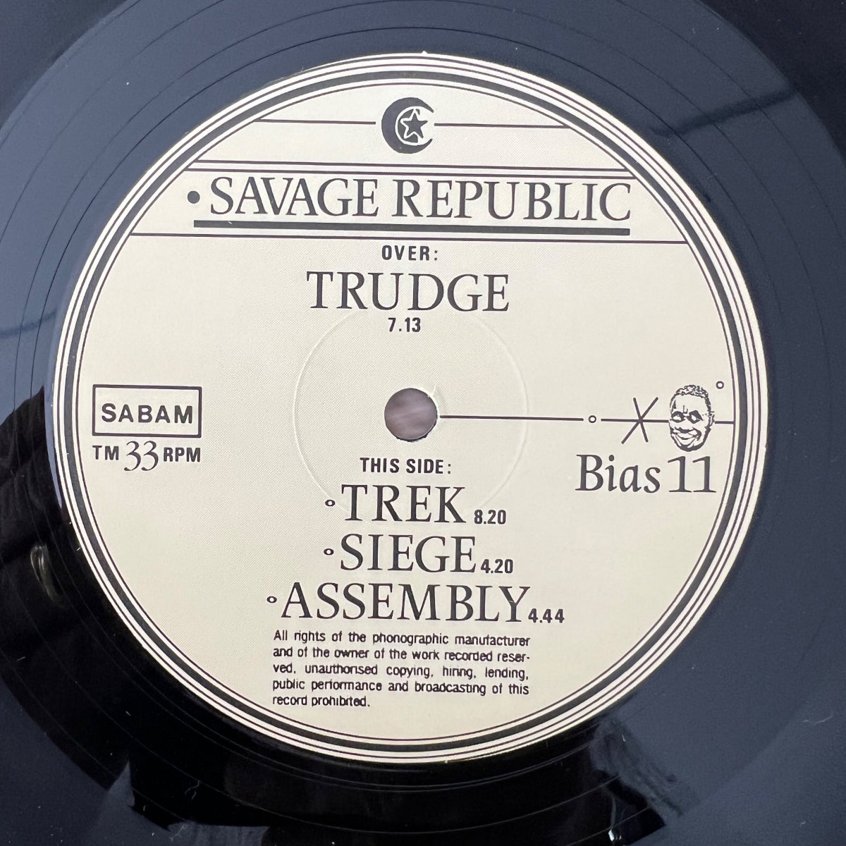 Savage Republic - Trudge / 12" EP - 1. Belgium-Press. 1985 - (VG++/M-)