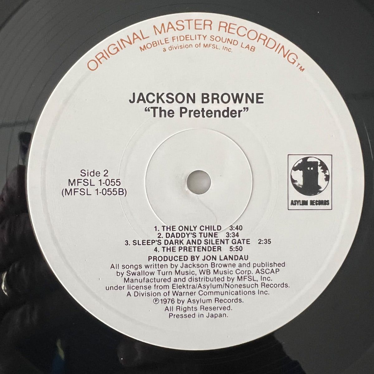 Jackson Browne - Le Prétendant / Audiophile MFSL 1982 - (M-/VG+)