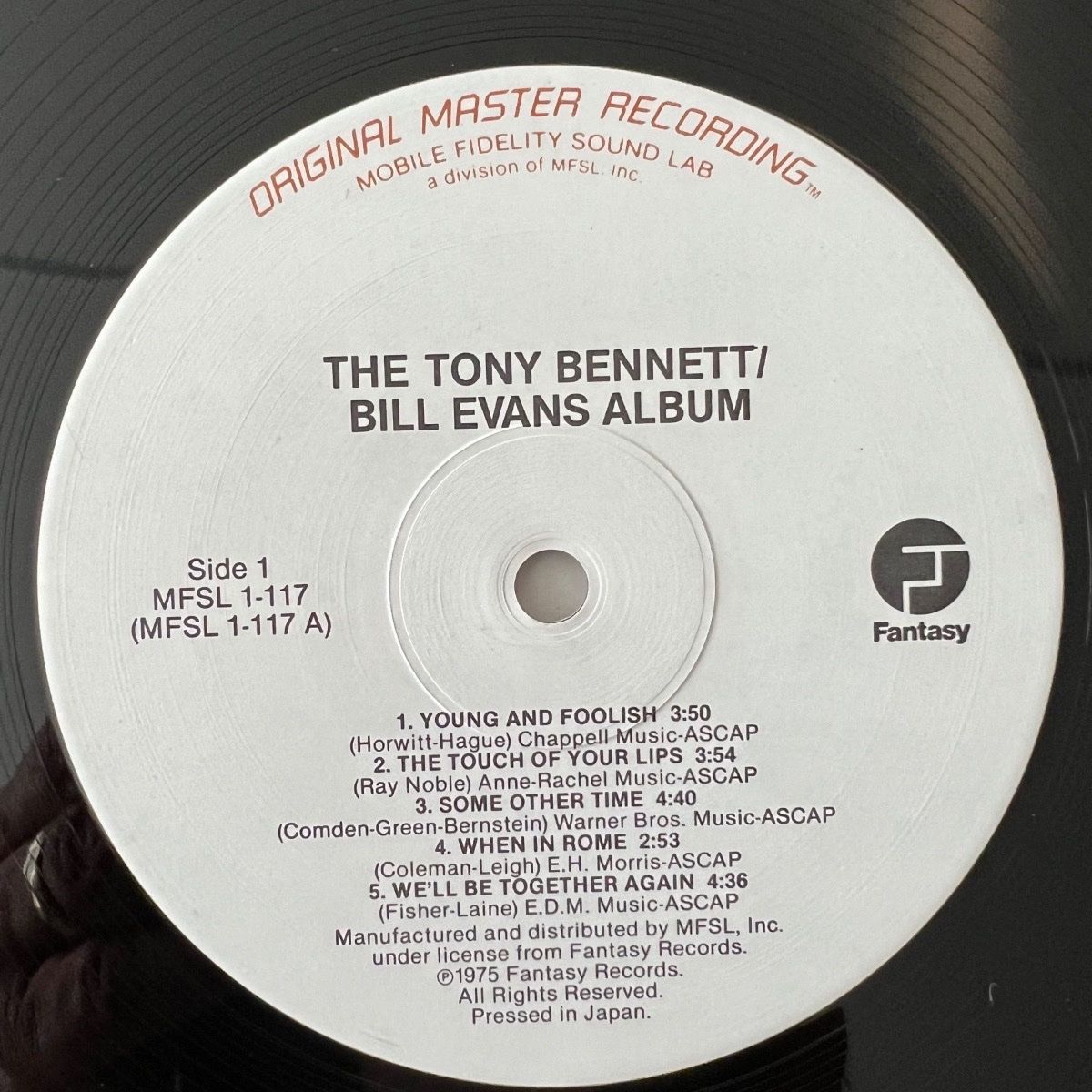 Tony Bennett & Bill Evans - Same / Audiophile MFSL-Press. 1984 - (M-/VG++)