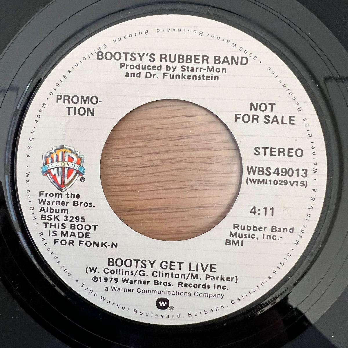 Bootsy's Rubber Band - Bootsy Get Live / US Promo 1979 - (VG++/Neutral)