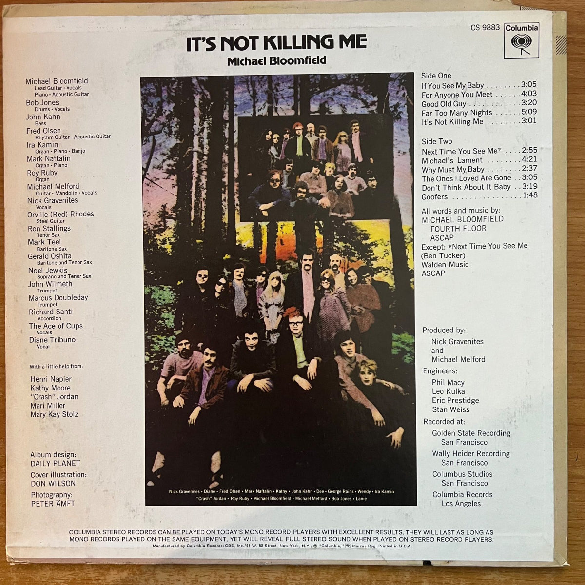 Michael Bloomfield - It's Not Killing Me / 1. US Press. 1969 - (M-/VG+)