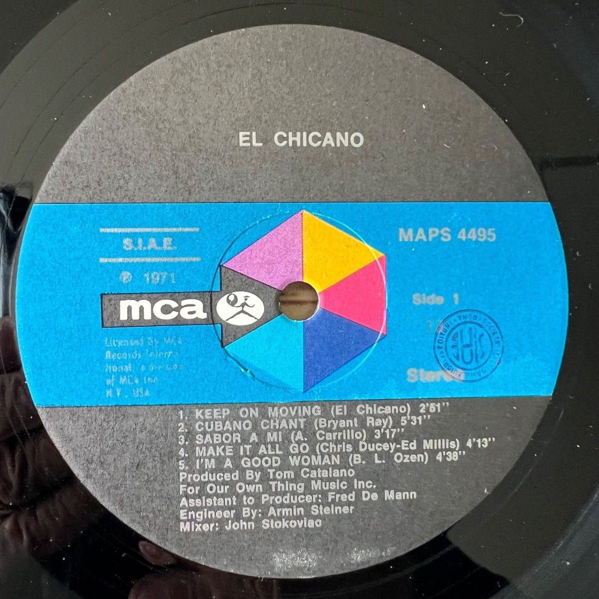 El Chicano - Revolución / 1. Italy-Press. 1971 - (M-/M-)