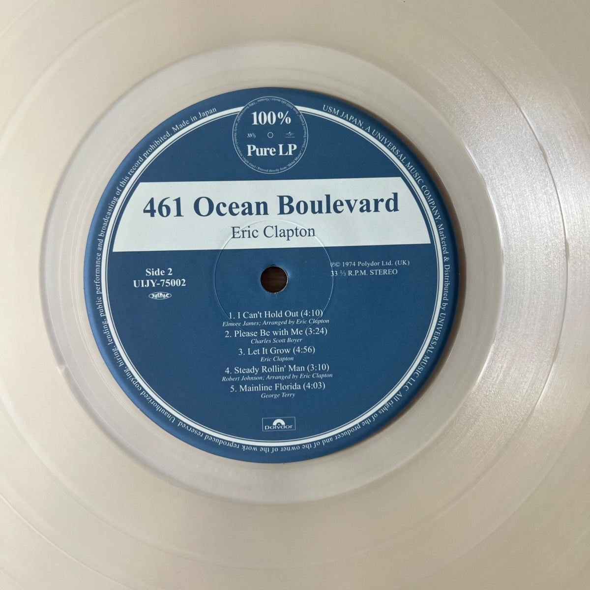Eric Clapton - 461 Ocean Boulevard / Japan-Press. 2012 - Pure Vinyl - (Mint / Mint)