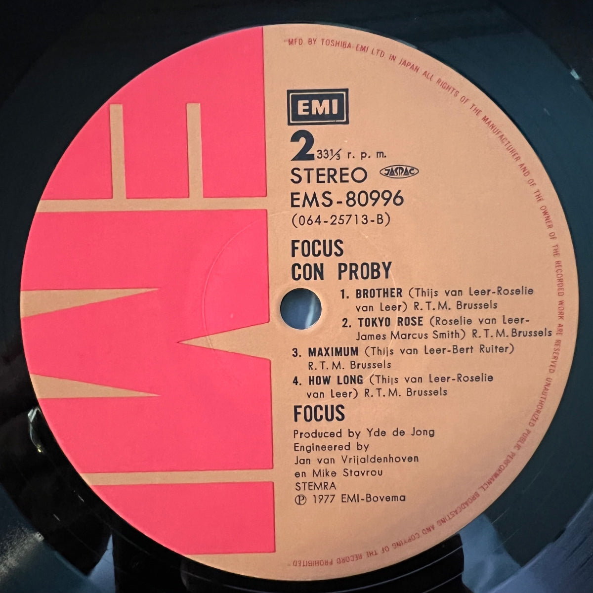 Focus - Con Proby / 1. Japan-Press. 1977 - (M-/M-)