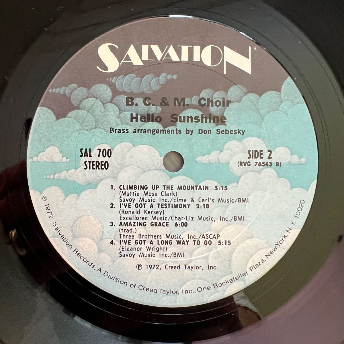 BC & M. Choir - Hello Sunshine / 1st US Press. 1972 - (M-/VG++)