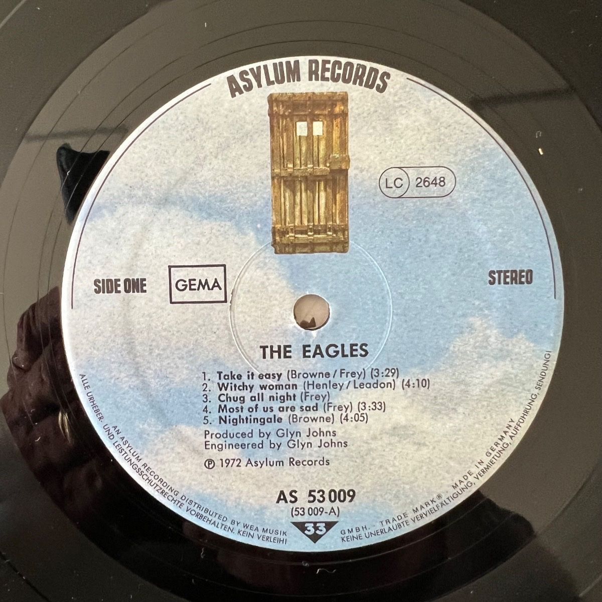 Eagles - Same / Pressage allemand. 1976 - (M-/VG+)