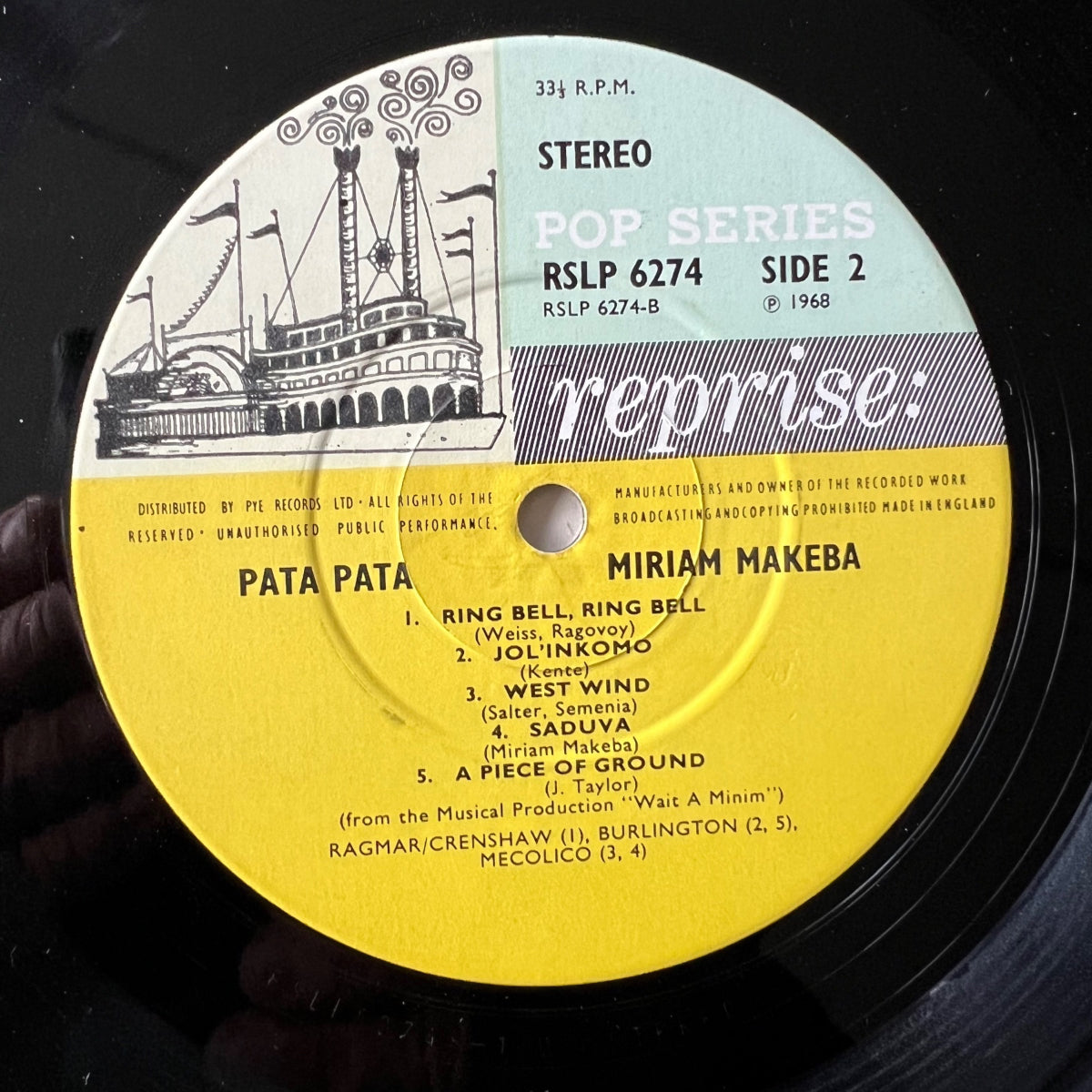 Miriam Makeba - Pata Pata / 1. UK-Press. 1968 - (VG++/VG++)