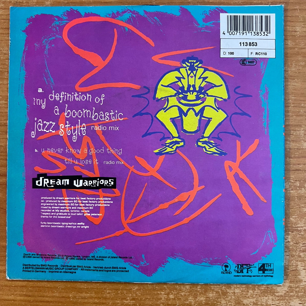 Dream Warriors - My Definition Of A Boombastic / 1. D-Press. 1990 - (M-/VG++)