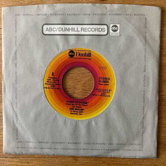 Joe Walsh - Turn To Stone / 1. US-Press. 1974 - (M-/VG++)
